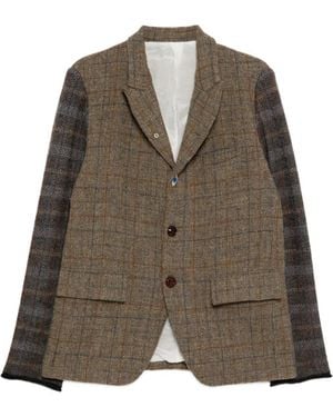 Undercover Plaid Blazer - Green