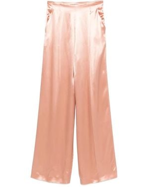 Alberta Ferretti Satin Trousers - Pink