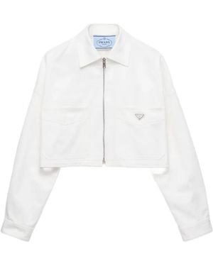 Prada Chino Blouson Jacket - White