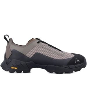 Roa Gerippte Kathrina Light Sneakers - Grau