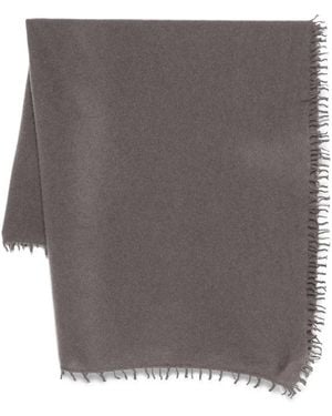 Liska Pashmina De Cachemira Con Bordes Deshilachados - Gris