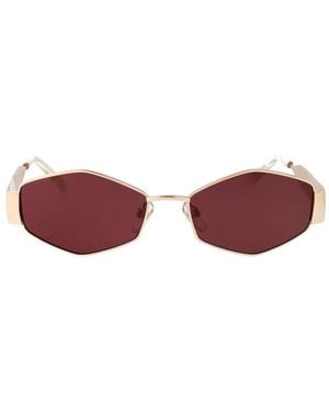 Marc Jacobs Geometric-Frame Sunglasses - Metallic