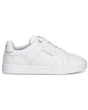 Guess Tablita Logo-Detail Sneakers - White
