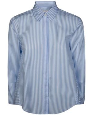 Robert Friedman Gestreiftes Hemd - Blau