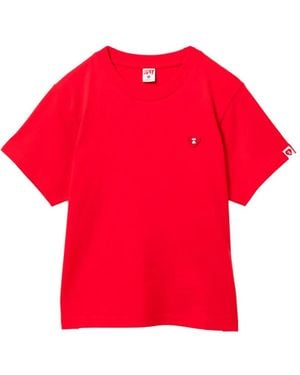 AAPE BY A BATHING AP Logo Patched T-Shirt - Red