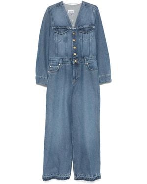 Ganni Denim Jumpsuit - Blue