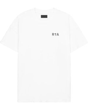 RTA Camiseta Colin con logo estampado - Blanco