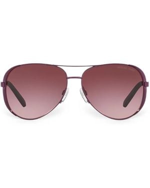 Michael Kors Chelsea Pilot-Frame Sunglasses - Purple
