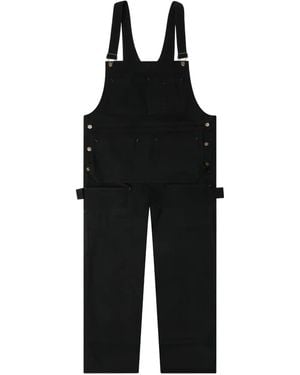 South2 West8 Canvas Pocket Overalls - Black