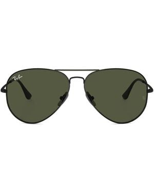 Ray-Ban Aviator-Frame Sunglasses - Green