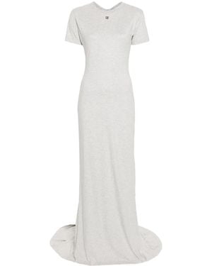 GIUSEPPE DI MORABITO Textured Short Sleeve T-Shirt Keyhole