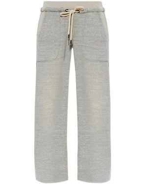 R13 Drawstring Panel Track Trousers - Grey