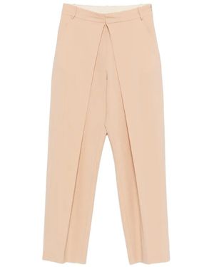 Alysi Pleated Pocket Pants - White