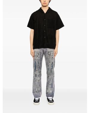 Kafeneo by TBF Patch-Work Pants - Gray