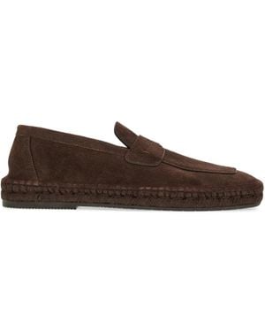 Ferragamo Espadrilles Aus Wildleder - Braun