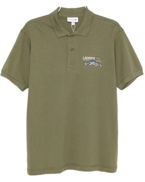 Lacoste Poloshirt mit Logo-Stickerei - Grün
