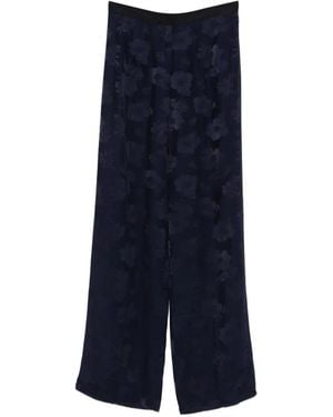 Forte Forte Floral Trousers - Blue
