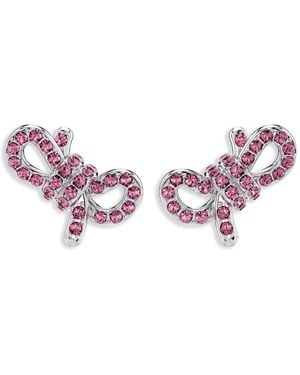 Swarovski Lifelong Bow Earrings - Pink