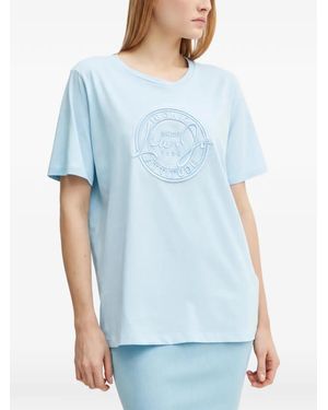 Liu Jo Logo-Embellished T-Shirt - Blue