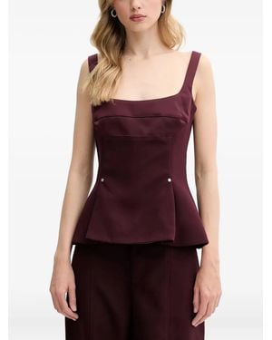 Stine Goya Peplum-Waist Top - Purple