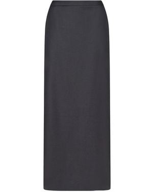 Loulou de Saison Cara Elasticated Waistband Skirt - Grey
