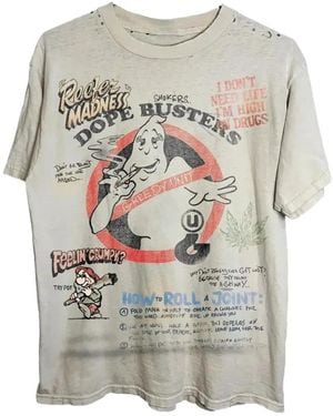 Greedy Unit Distressed Short-Sleeve T-Shirt - Gray