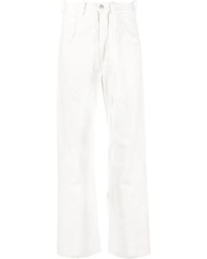 Ann Demeulemeester Straight-Leg Jeans - White