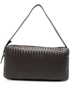Elleme Bolso De Hombro Trousse Grande De Piel - Negro