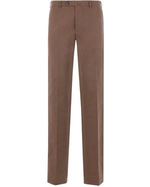 Incotex Button-Fly Pants - Brown