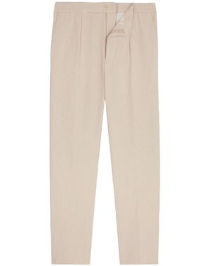 Fursac Striped Trousers - White