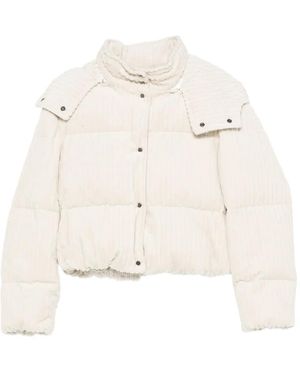 Antonelli Corduroy Puffer Jacket - Natural