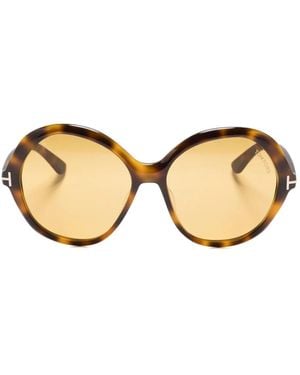 Tom Ford Annabelle Tortoiseshell Sunglasses - Natural