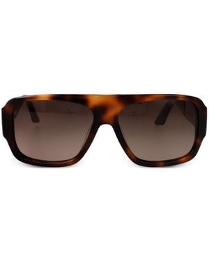 Gcds Navigator-Frame Sunglasses - Brown