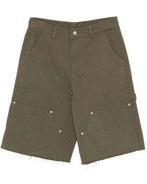 Halfboy Bermudas Cargo Deshilachadas - Verde