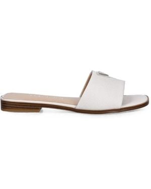 Guess Logo-Plaque Slides - White