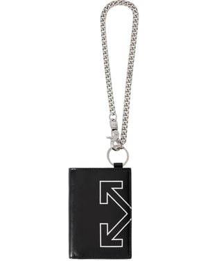 Off-White c/o Virgil Abloh Portefeuille Heritage À Bride En Chaîne - White