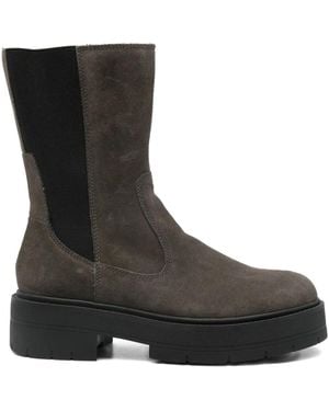 Geox Botas Con Plataforma Y Panel Elástico - Negro