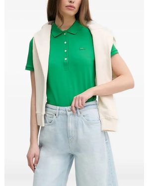 Lacoste Short-Sleeve Logo-Patch Polo Shirt - Green