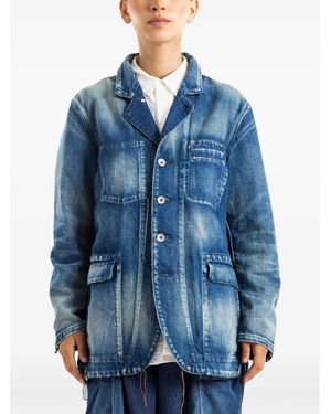 COTTLE Faded-Effect Jacket - Blue