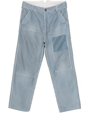 Visvim Gestreifte Pastoral Hose - Blau