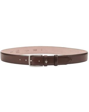 Lottusse Bear Buckle-Fastening Leather Belt - White