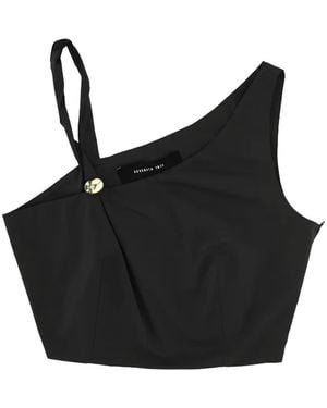 FEDERICA TOSI Asymmetric Blouse - Black