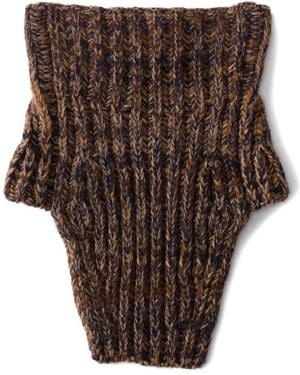 Prada Braga de cuello de punto - Marrón