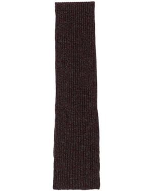Agnona Ribbed-Knit Scarf - Purple