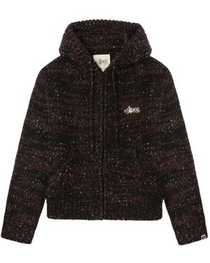 AAPE BY A BATHING AP Hooded Zip Knitwear - Black