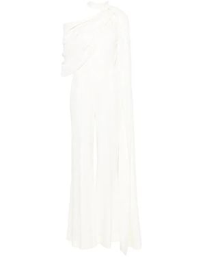 Elie Saab Cady Sleeveless Jumpsuit - White