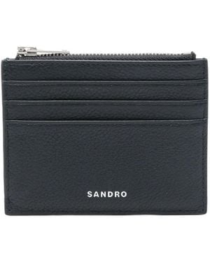 Sandro Leather Cardholder - Black
