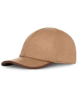 Canali Baseballkappe Mit Patch - Natur