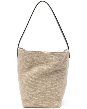 The Row Medium N/S Park Canvas Tote Bag - White