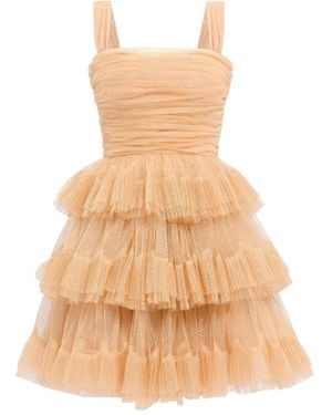 Jenny Packham Robe Courte Fall From Grace - Neutre